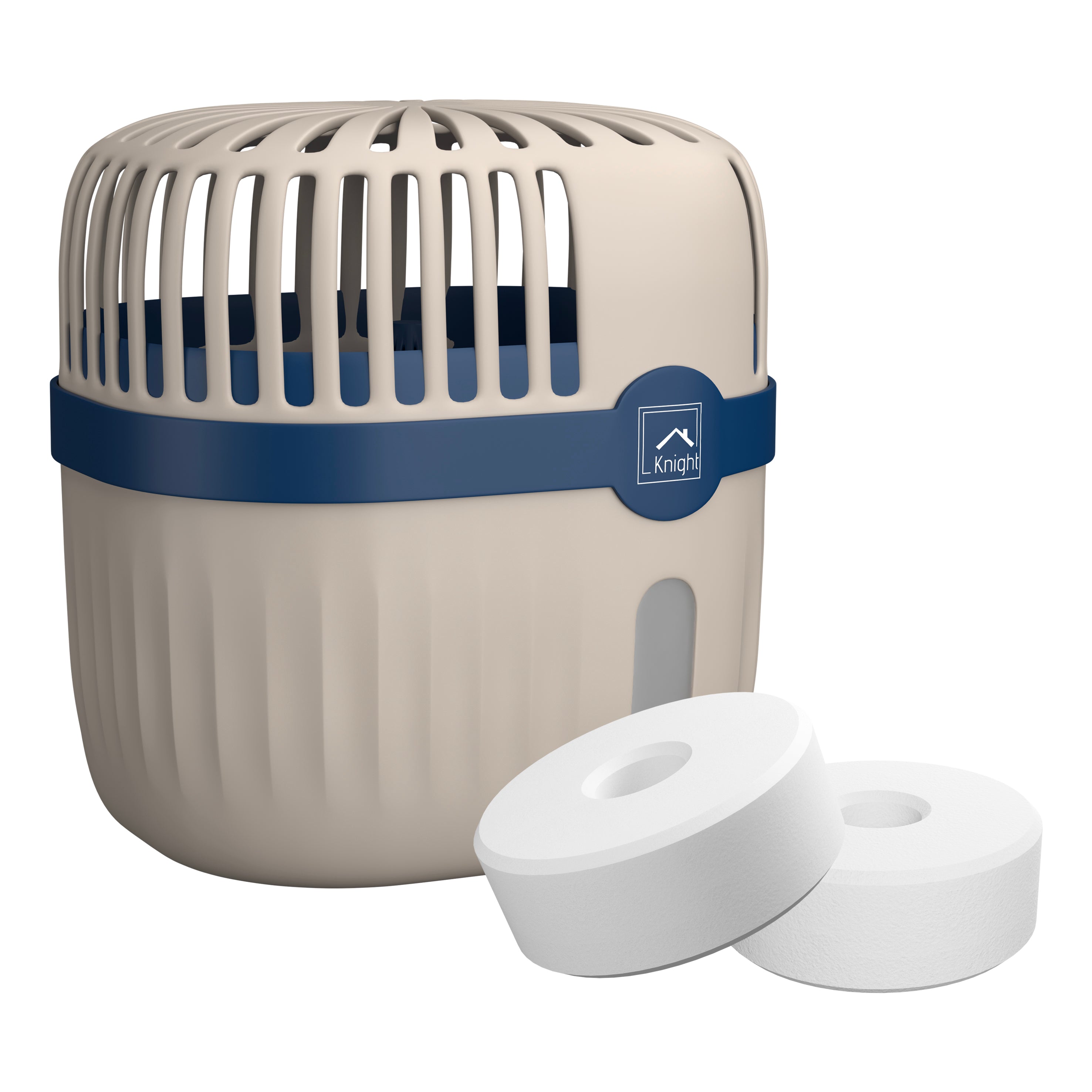 702844-KNIGHT Refillable & Reusable Dehumidifier, 360º Moisture Absorber- Blue