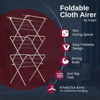 3 Tier Clothes Airer – Foldable Outdoor & Indoor  Drying Rack (Ivory) | KNIGHT