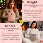 KNIGHT Rechargeable Hot Water Bottle with Charger – Pink