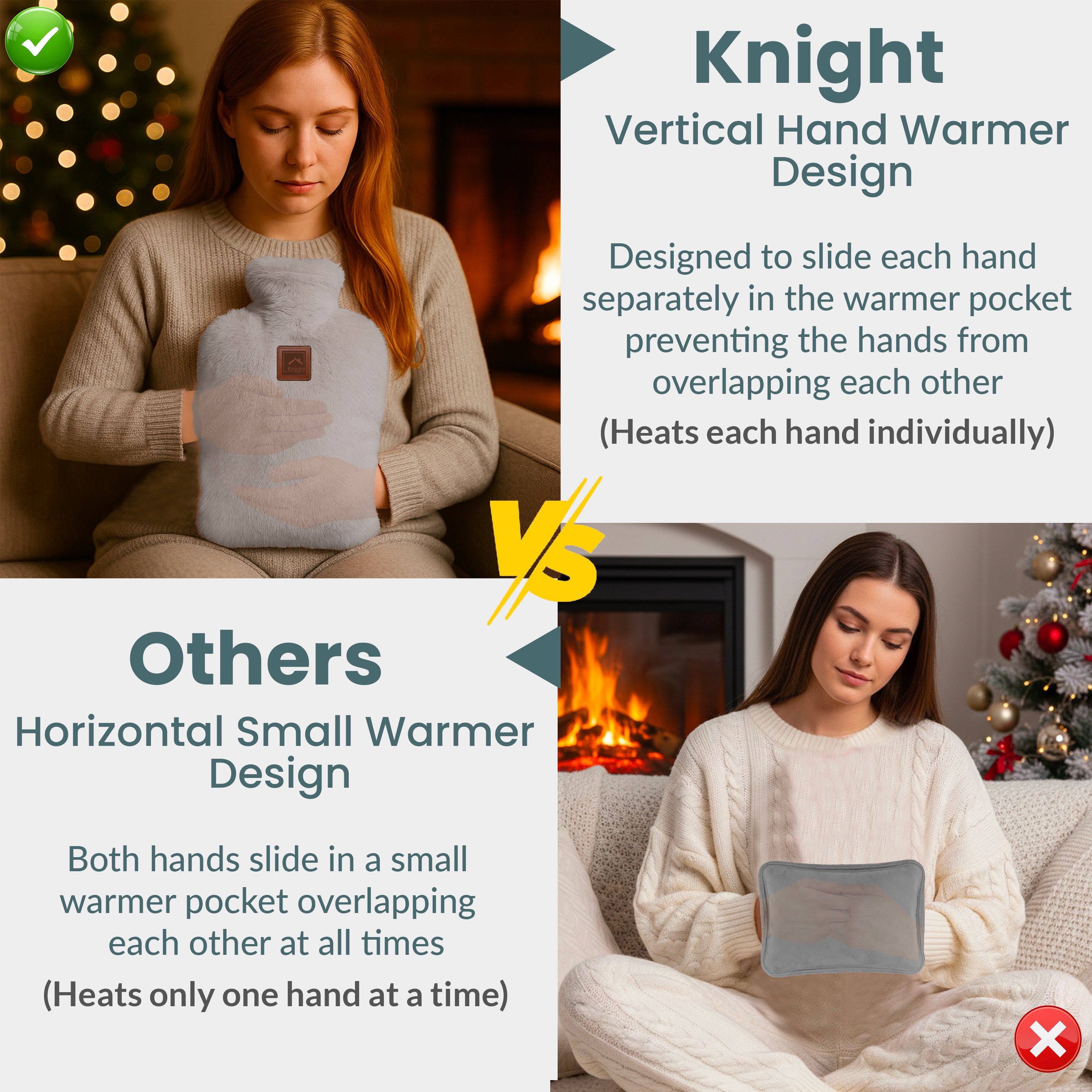 922945-KNIGHT Rechargeable Hot Water Bottle with Charger-Champagne