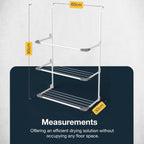 Knight 3-Tier Over The Door Clothes Airer-White
