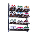 Over‑The‑Door Shoe Storage Organiser – 4‑Tier Hanging Rack| KNIGHT | Black