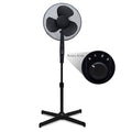 KNIGHT 16" Matt Finish Fan with 4‑Position Rotary Control – Black