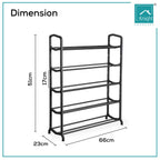 Knight 5 Tier Space Matt Colour Shoe Rack(5 Tier)