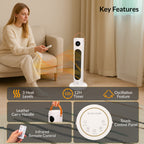 KNIGHT Electric Heater 2000W – Portable Ceramic Fan Heater