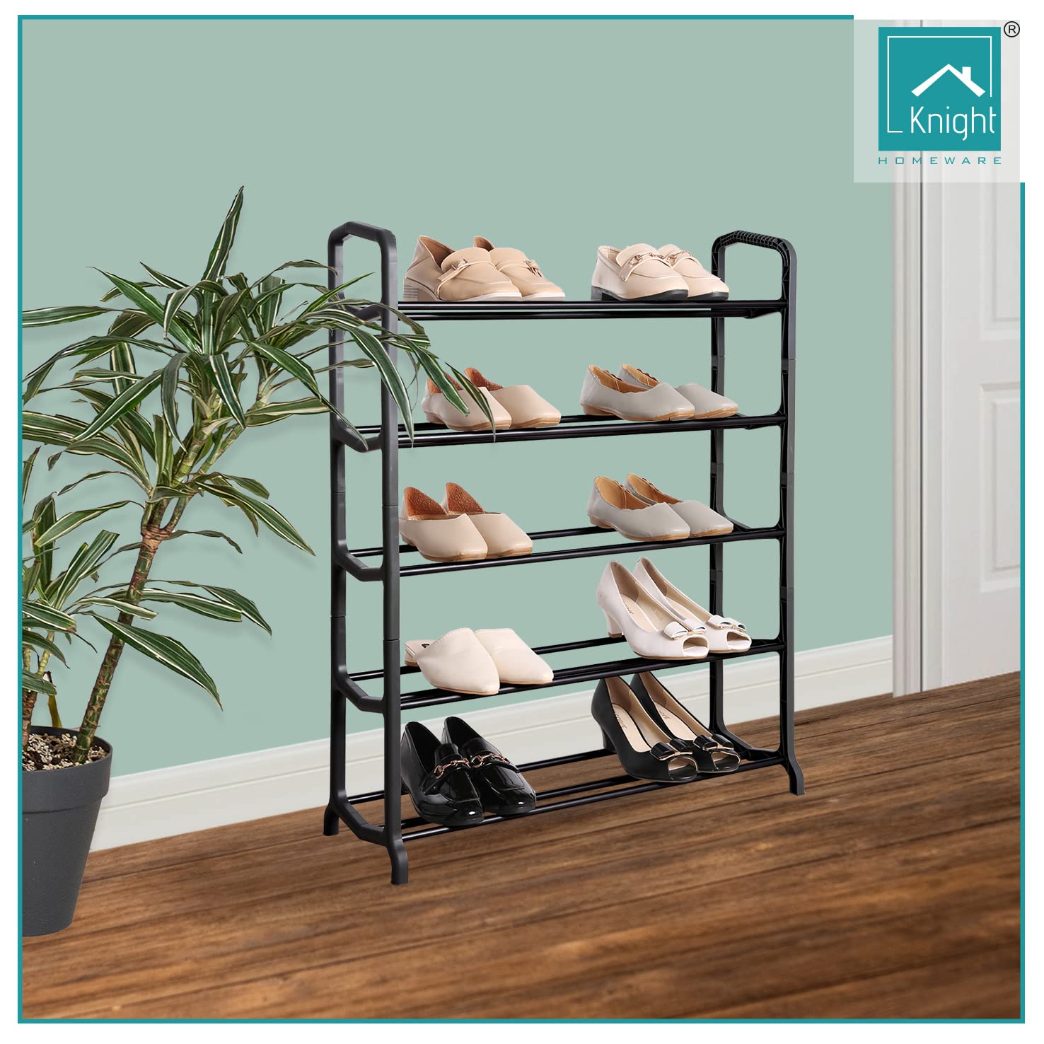 Knight 5 Tier Space Matt Colour Shoe Rack(5 Tier)