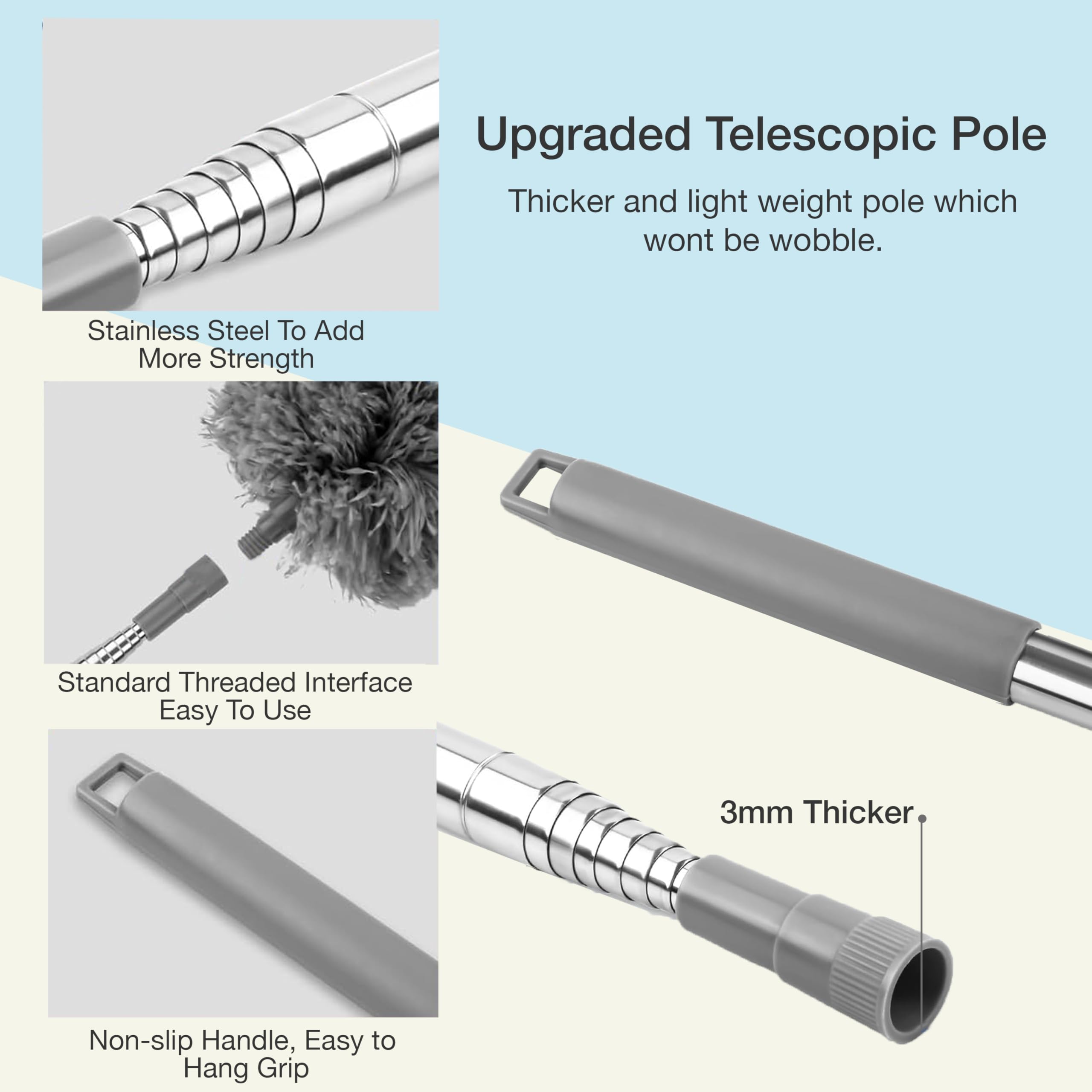 Knight Telescopic Extendable Feather Duster