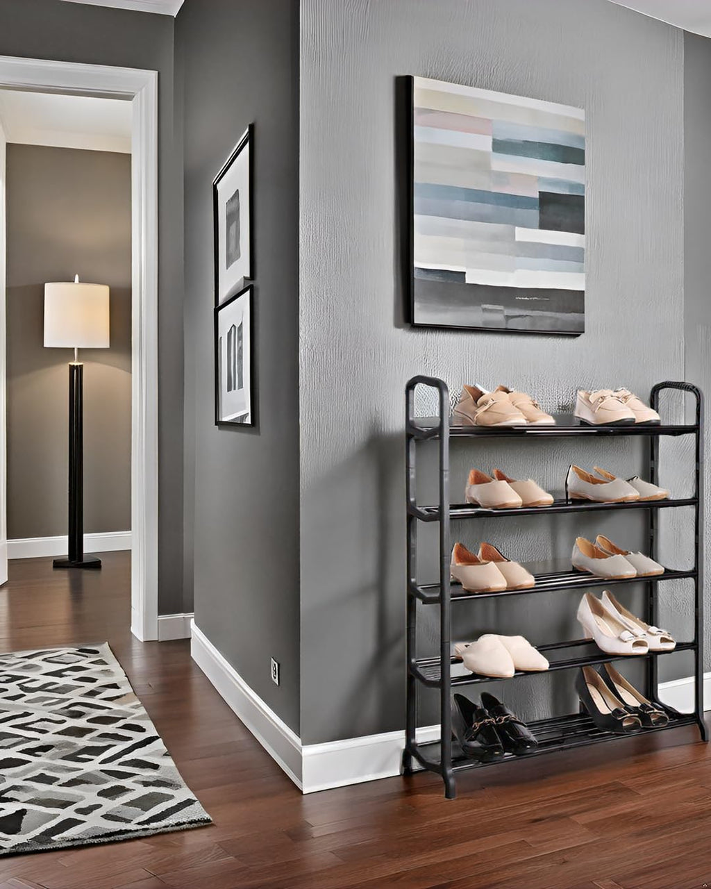 Knight 5 Tier Space Matt Colour Shoe Rack(5 Tier)