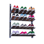 Over‑The‑Door Shoe Storage Organiser – 4‑Tier Hanging Rack| KNIGHT | Black