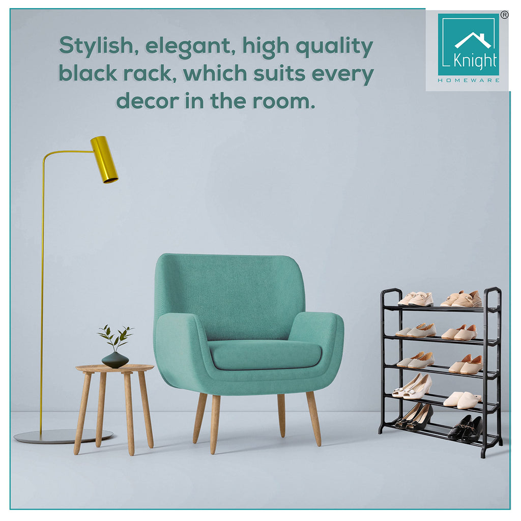 Knight 5 Tier Space Matt Colour Shoe Rack(5 Tier)
