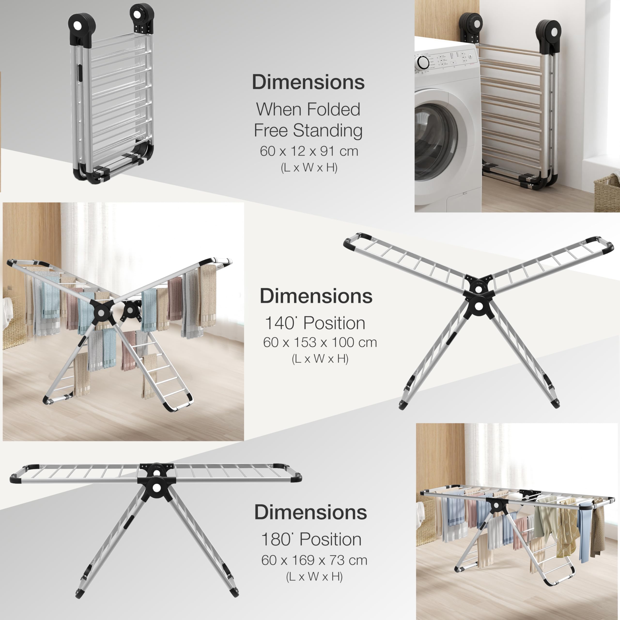 KNIGHT AeroDry‑Series X Heated Clothes Airer – Patent Design