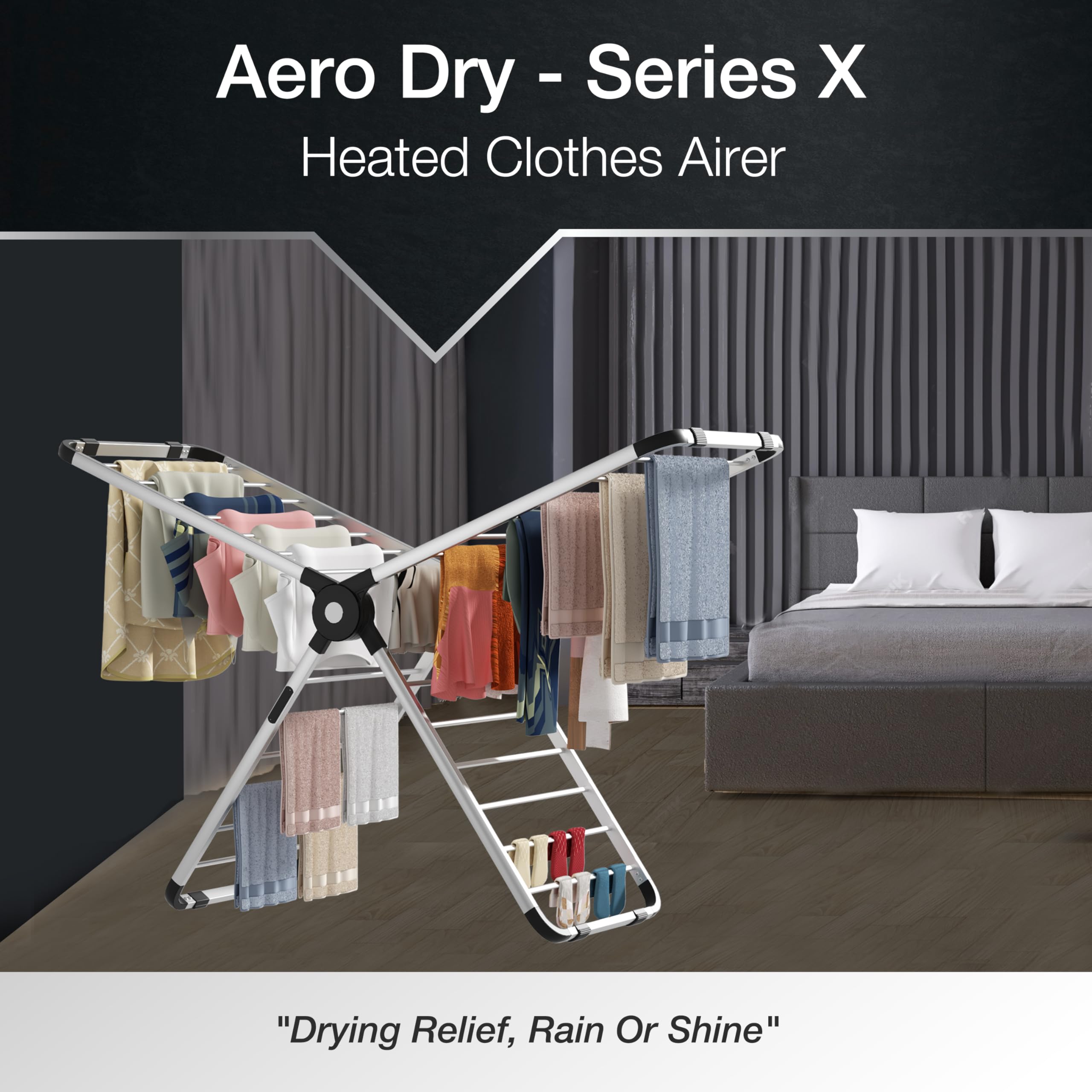KNIGHT AeroDry‑Series X Heated Clothes Airer – Patent Design