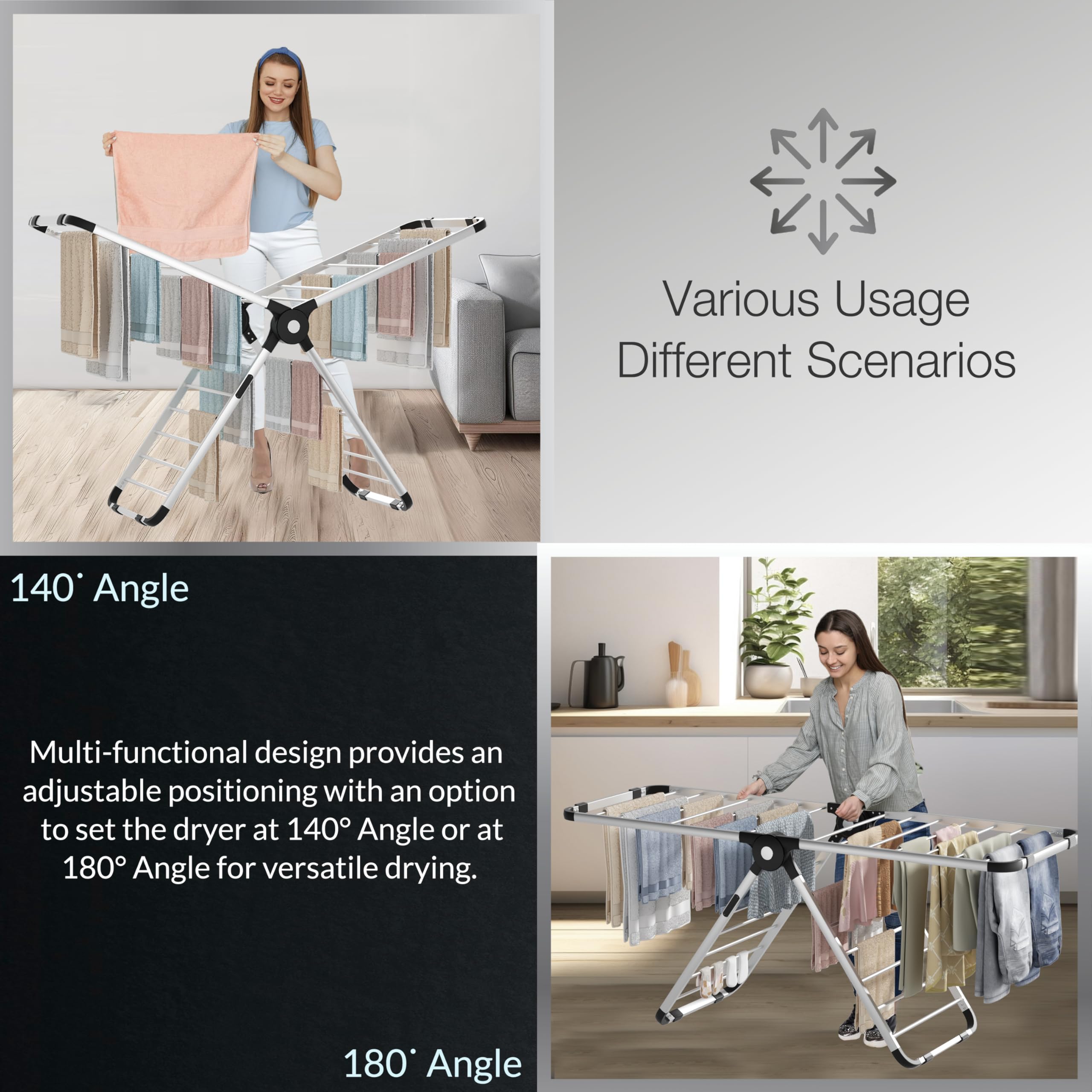 KNIGHT AeroDry‑Series X Heated Clothes Airer – Patent Design
