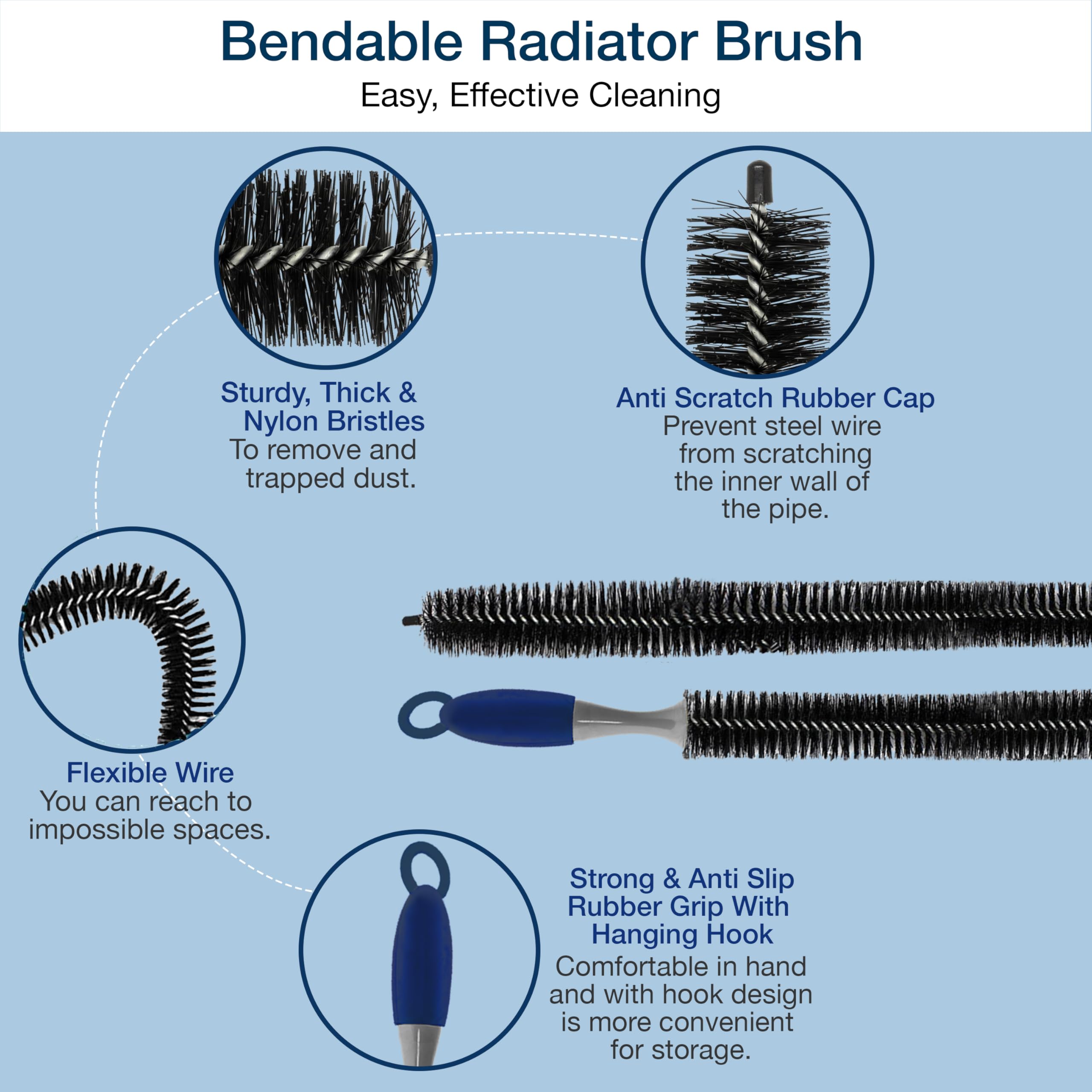 Knight Radiator Cleaner Brush