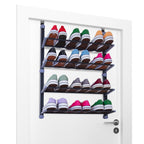Over‑The‑Door Shoe Storage Organiser – 4‑Tier Hanging Rack| KNIGHT | Black