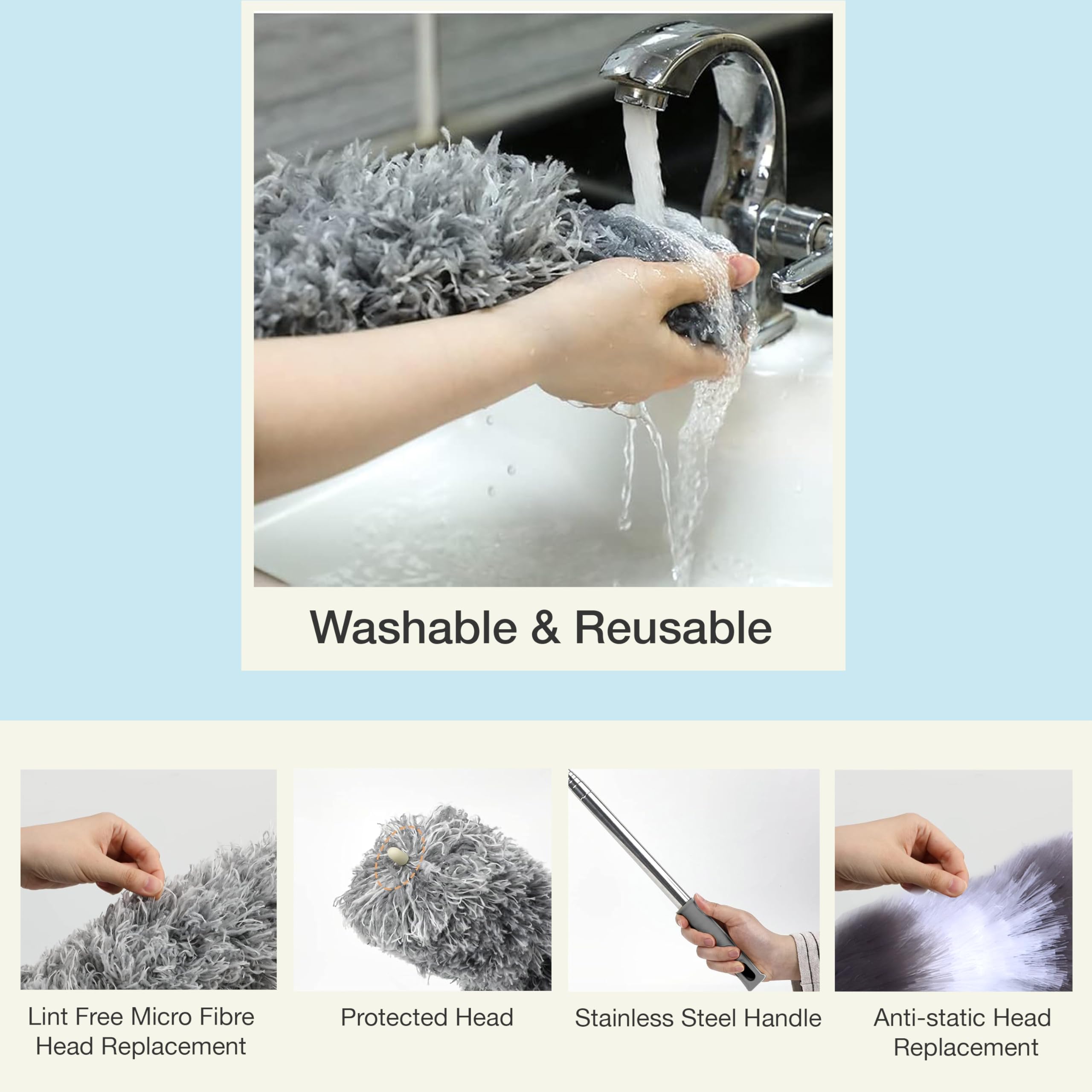 Knight Telescopic Extendable Feather Duster