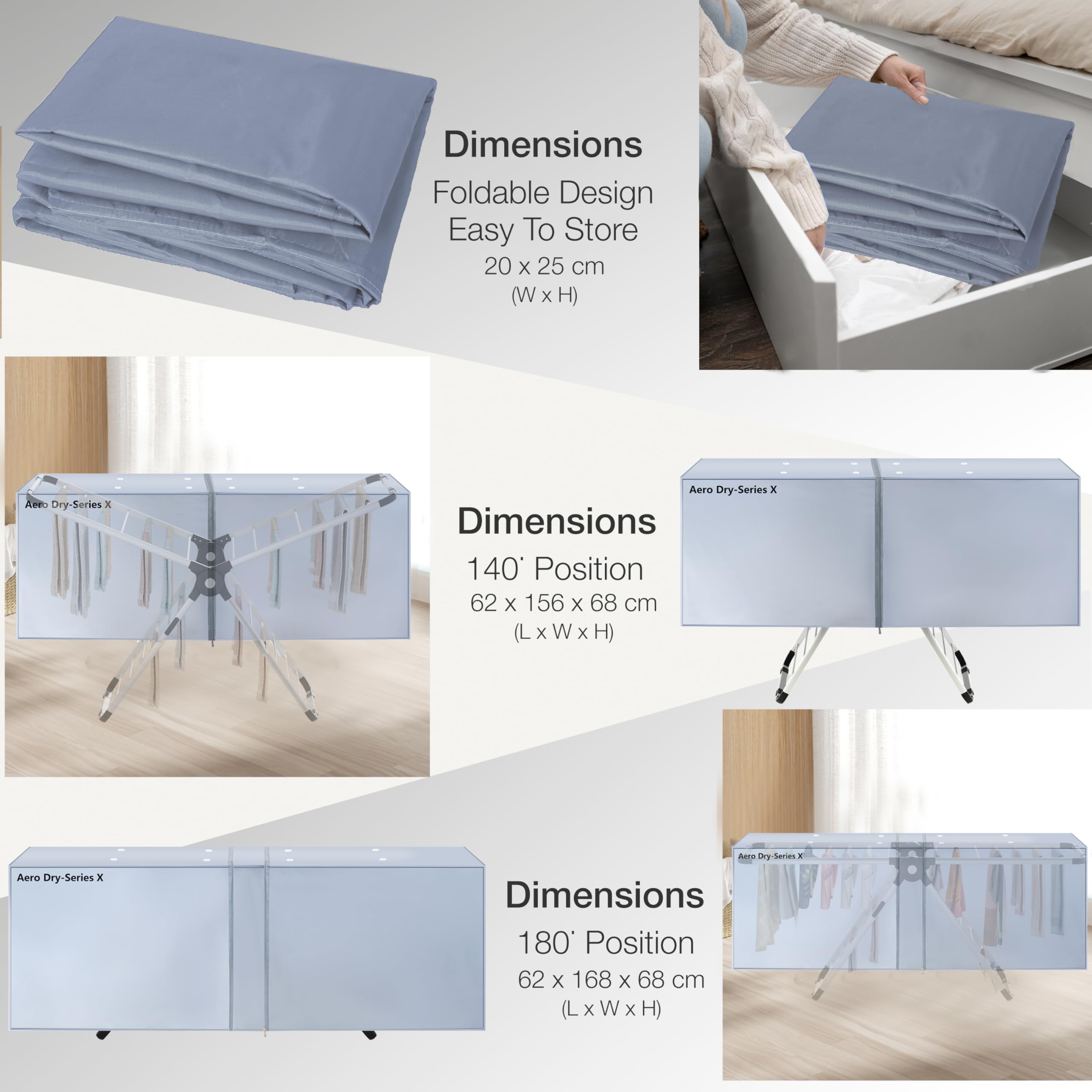KNIGHT AeroDry‑Series X Heated Clothes Airer – Patent Design
