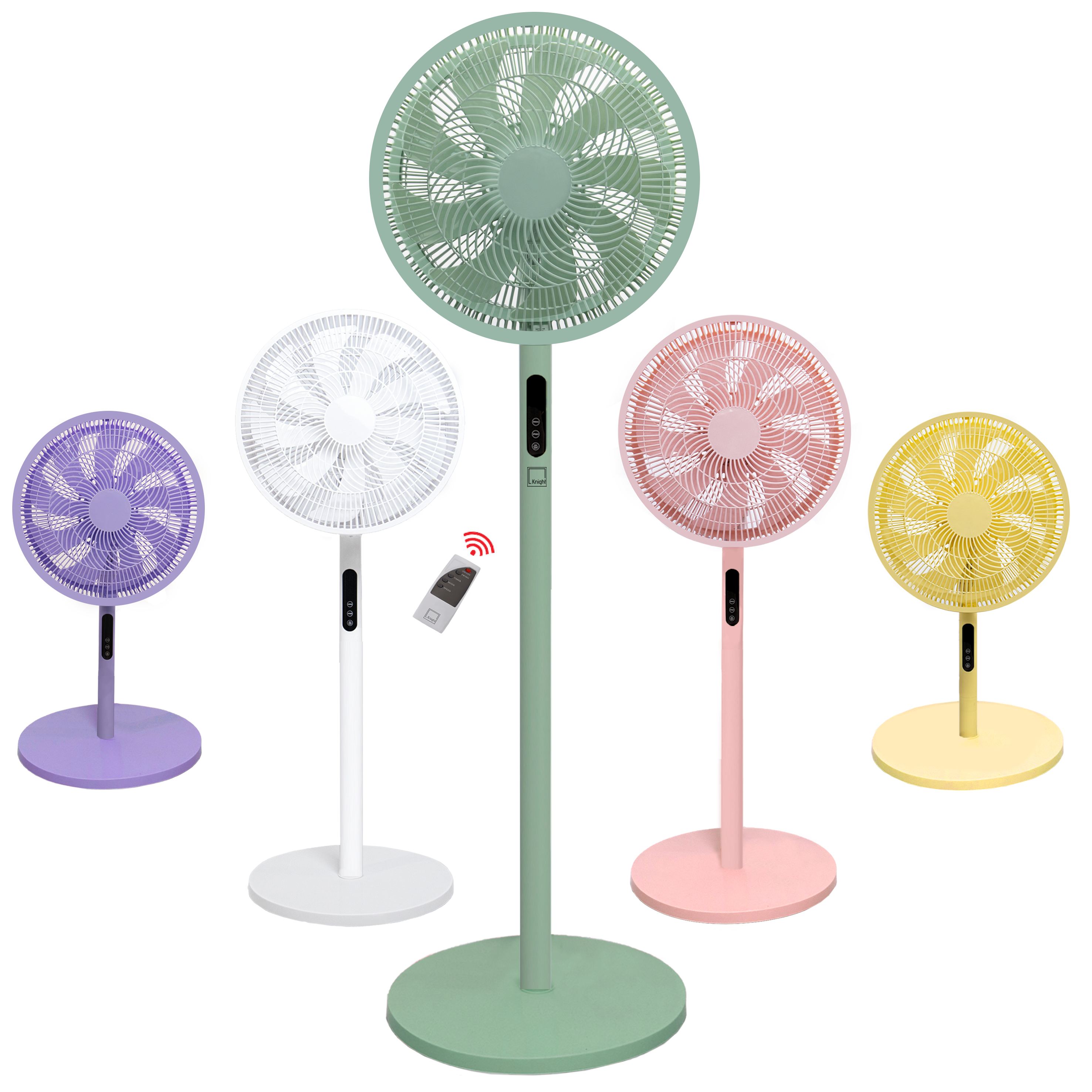 KNIGHT 2‑in‑1 16" Pedestal & Desk Fan with Remote – Mint Green