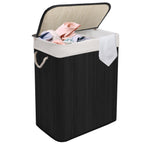 923140-KNIGHT Bamboo Laundry Hamper 105L - Dual Compartment Basket, With Removable & Washable Liner_Natural
