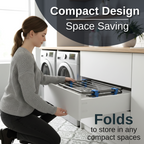 KNIGHT 3‑Tier Over‑The‑Door Clothes Airer – Space‑Saving Folding Drying Rack (Grey)