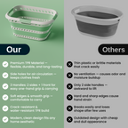 KNIGHT Collapsible Laundry Basket 42L – Foldable Pop‑Up Washing Basket (Green)