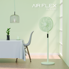 Knight 2in1 16" Pedestal Stand Fan & Desk Fan with Remote Control, Timer & 3 speed Setting | 9 Blades Turbo Wind | Round Base | Oscillation | Easy Assemble - No Tools. (Mint Green)