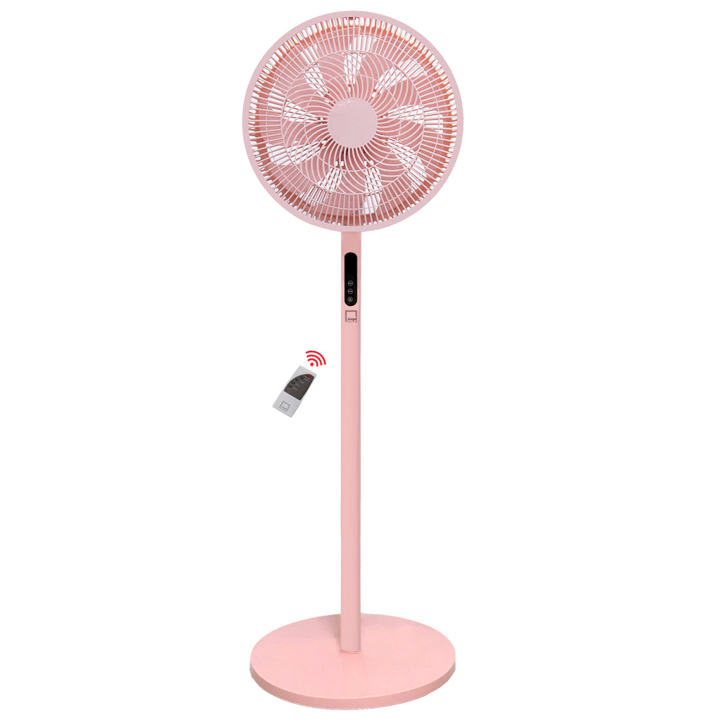 KNIGHT 2‑in‑1 16" Pedestal & Desk Fan with Remote – Candy Pink
