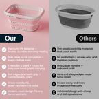 KNIGHT Collapsible Laundry Basket 42L – Foldable Pop‑Up Washing Basket (Pink)