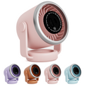 Pink  Knight AirFlex Mini Turbo USB Rechargeable Desk Fan – Portable High‑Speed Cooling