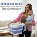 KNIGHT Collapsible Laundry Basket 42L – Foldable Pop‑Up Washing Basket (Lavender)