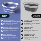 KNIGHT Collapsible Laundry Basket 42L – Foldable Pop‑Up Washing Basket (Lavender)