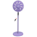 KNIGHT 2‑in‑1 16" Pedestal & Desk Fan with Remote Control – Lavender Purple