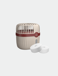 Knight Refillable & Reusable Dehumidifier, 360º Moisture Absorber, Lasts Upto 60 Days Fast Absorption Of Moisture In Home, Garage, Caravans & Office. 1 Reusable Unit with 2 Tablets - Red