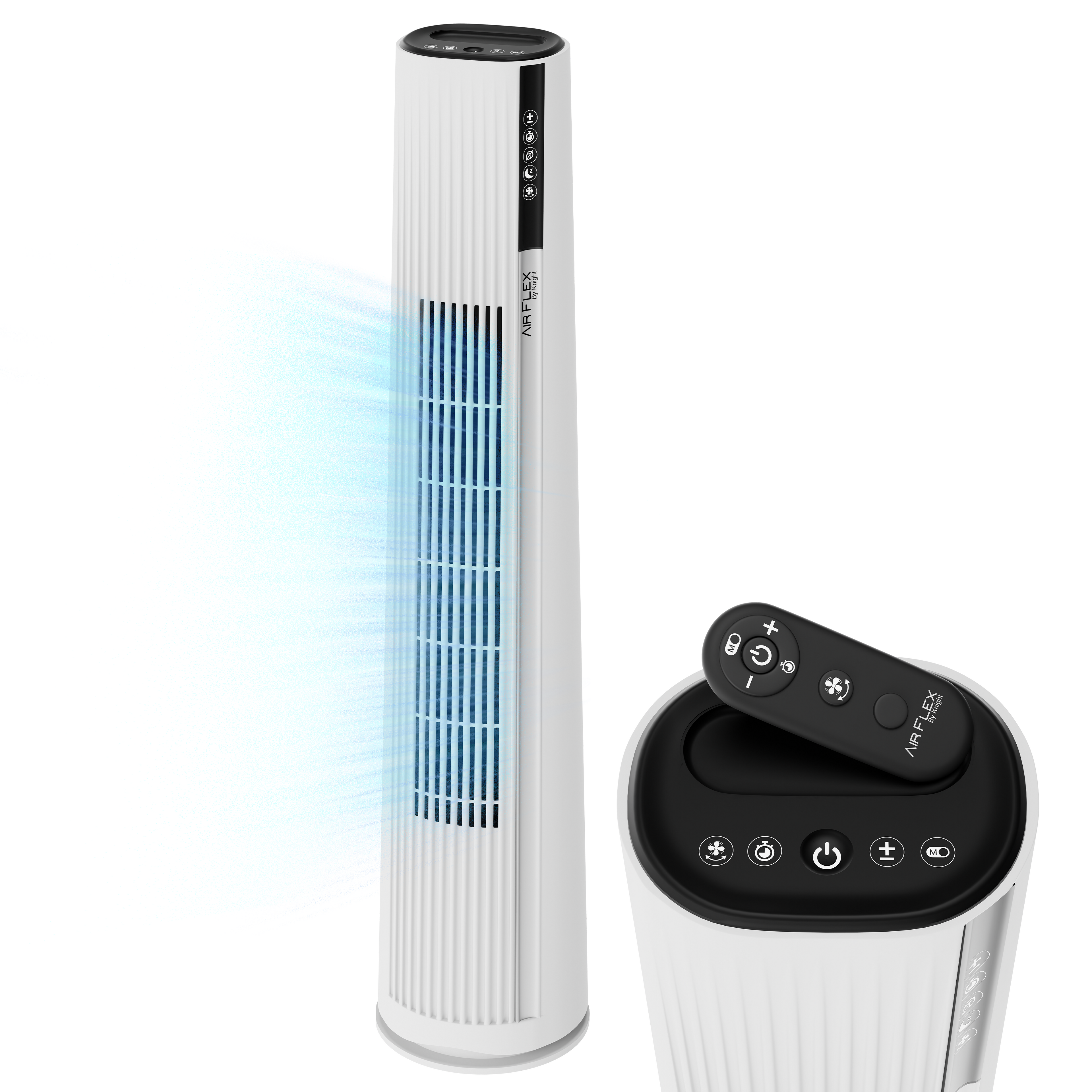 KNIGHT 36" Tower Fan – White